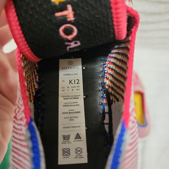 Rothy's Kids Sneakers in Flamingo - Picture 3 of 5